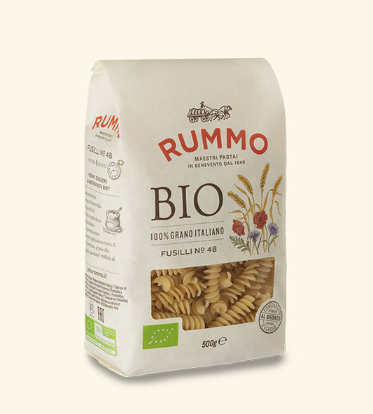 RUMMO FUSILLI ORGANIC N.48 500g (16 in a box) available from our italian retail store