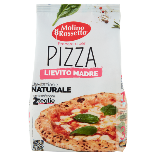 MOLINO ROSSETTO PREPARATO PER PIZZA LIEVITO MADRE 750g (9 in a box)available from our italian retail store