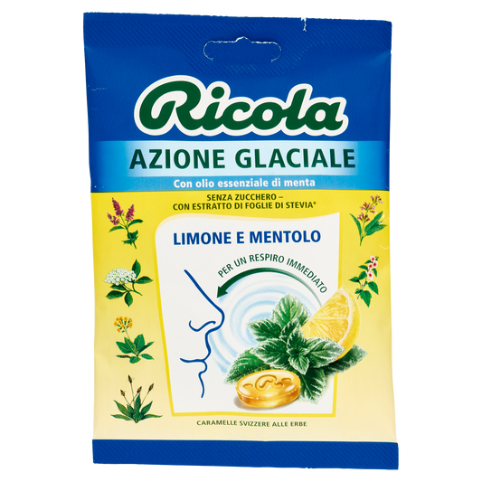 RICOLA LIMONE/MENTOLO 70g (12 in a box)available from our italian retail store