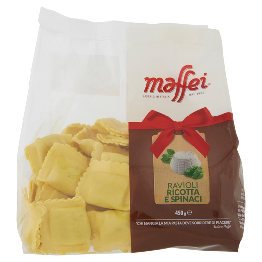 MAFFEI RAVIOLI RICOTTA E SPINACI 450g (12 in a box)