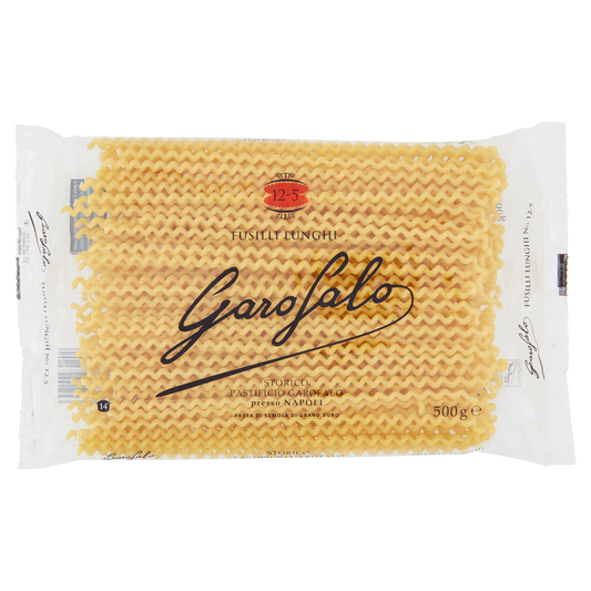 GAROFALO PASTA DI SEMOLA FORMATI SPECIALI FUSILLI LUNGHI 500g (20 in a box)available from our italian retail store