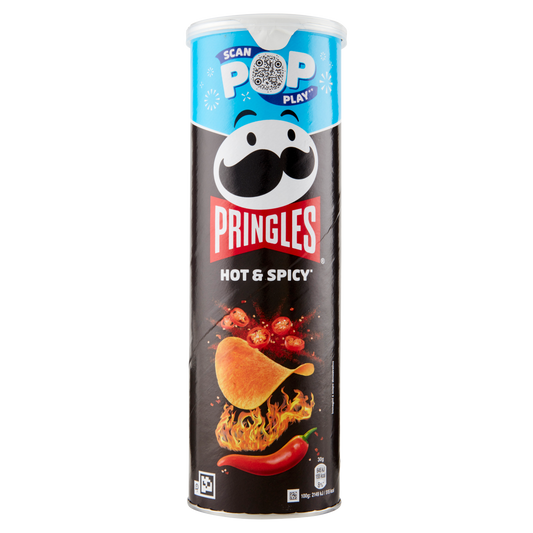 PRINGLES PATATINE HOT & SPICY 175g (19 in a box)available from our italian retail store