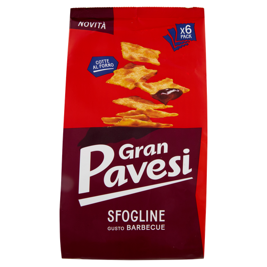 GRAN PAVESI SFOGLINE BARBECUE 180g (16 in a box)available from our italian retail store
