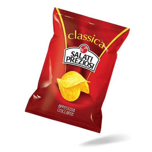 SALATI PREZIOSI PATATINA CLASSICA 50g (21 in a box)available from our italian retail store