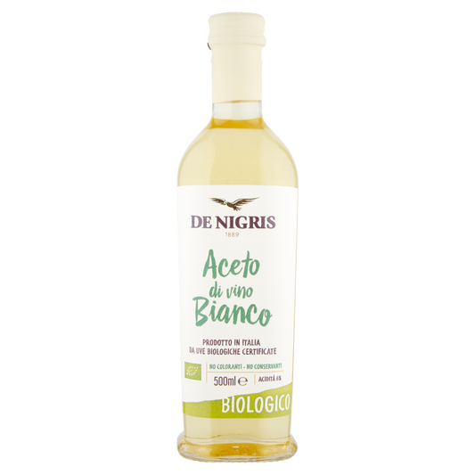 DENIGRIS ACETO BIANCO ORGANIC 500ml (6 in a box)available from our italian retail store