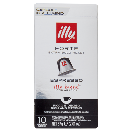 ILLY CAFFE' FORTE X 10 CAPSULE NESPRESSO 57g (10 in a box)