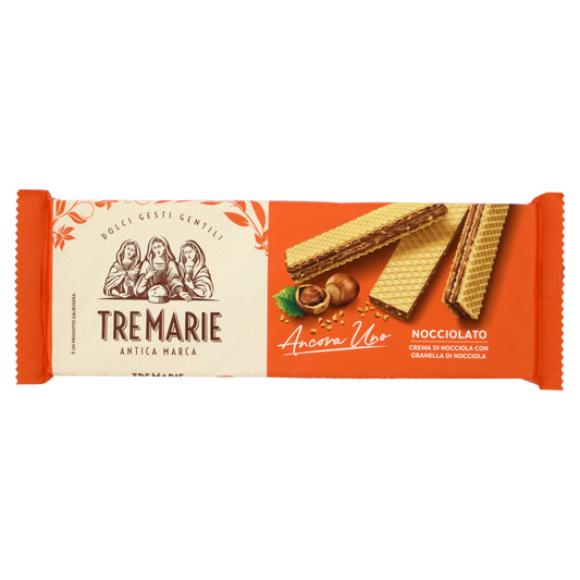 TRE MARIE WAFER A NOCCIOLA 140g (18 in a box)