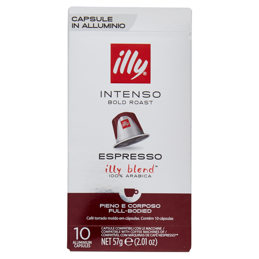 ILLY CAFFE' INTENSO X 10 CAPSULE NESPRESSO 57g (10 in a box)