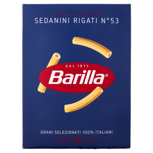 BARILLA PASTA DI SEMOLA SEDANINI RIGATI N.53 500g (28 in a box)