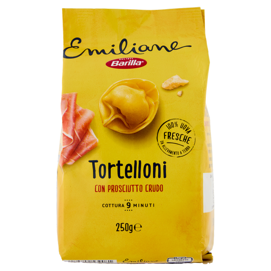 BARILLA EMILIANE TORTELLONI CRUDO E PARMIGIANO 250g (10 in a box)
