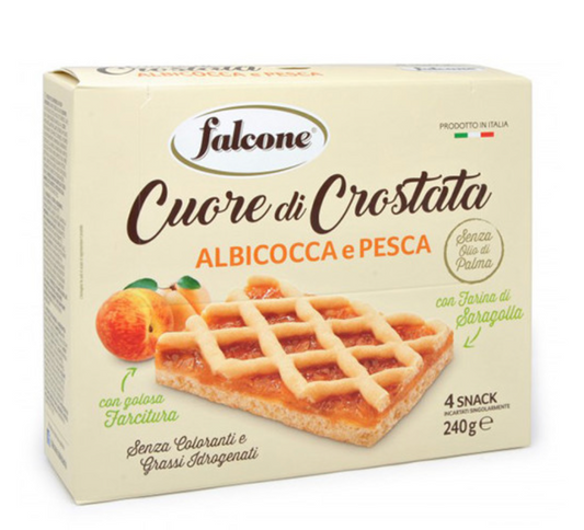 FALCONE CROSTATA ALBICOCCA E PESCA 240g (12 in a box)