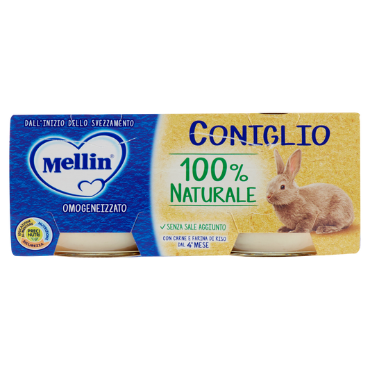 MELLIN OMOGENEIZZATO CONIGLIO 80g X2 160g (12 in a box)