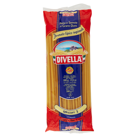 DIVELLA FORMATI SPECIALI MEZZANI 500g(24 in a box)available from our italian retail store