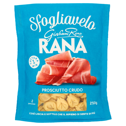 RANA SFOGLIAVELO TORTELLINI CON PROSCIUTTO CRUDO 250g (4 in a box)