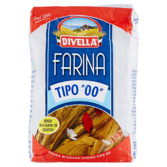 DIVELLA FARINA 1 kg (10 in a box)available from our italian retail store