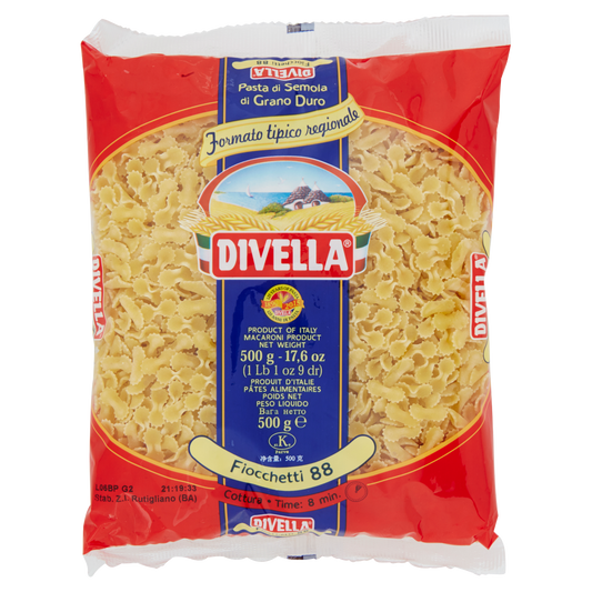 DIVELLA FORMATI SPECIALI FIOCCHETTI N.88 500g (24 in a box)available from our italian retail store