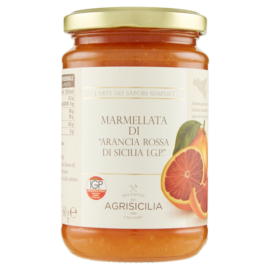 AGRISICILIA MARMELLATA ARANCE ROSSE 360g (6 in a box)