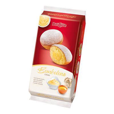DALCOLLE BOMBOLONE CREMA PASTICCERA 210g (12 in a box)