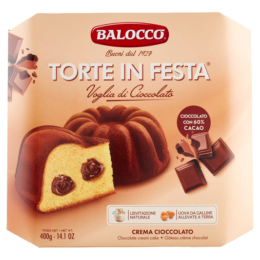 BALOCCO TORTA CIOCCOLATO 400g (18 in a box)