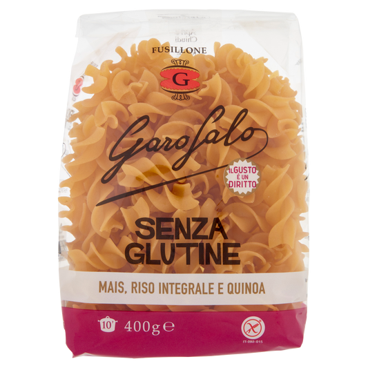 GAROFALO PASTA SENZA GLUTINE FUSILLONE 500g(8 in a box)available from our italian retail store