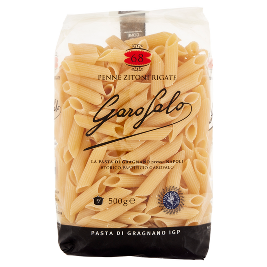GAROFALO PASTA DI SEMOLA PENNE ZITONI 500g (16 in a box)available from our italian retail store