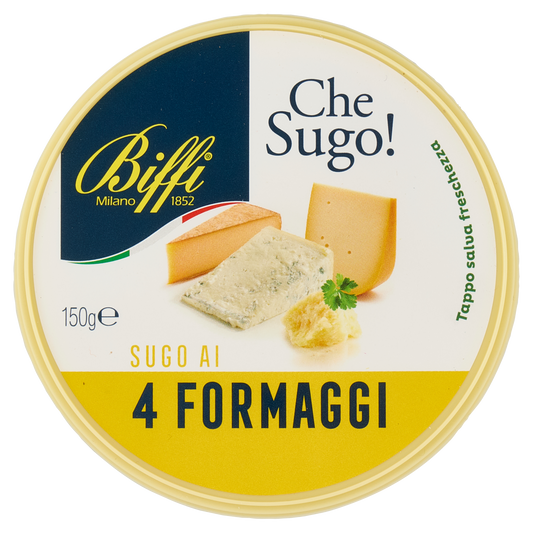 BIFFI SUGO 4 FORMAGGI 150g (6 in a box)available from our italian retail store