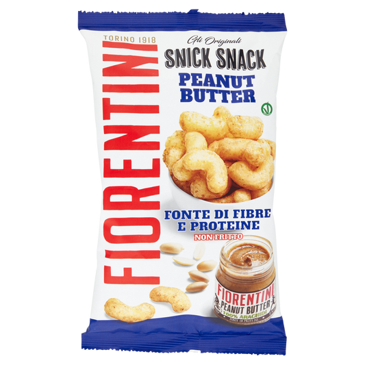 FIORENTINI SNICK SNACK CORNETTI DI MAIS CREMA DI ARACHIDI 70g (10 in a box)available from our italian retail store