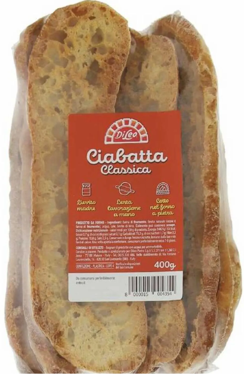 DI LEO CIABATTA CLASSICA 400g(15 in a box)