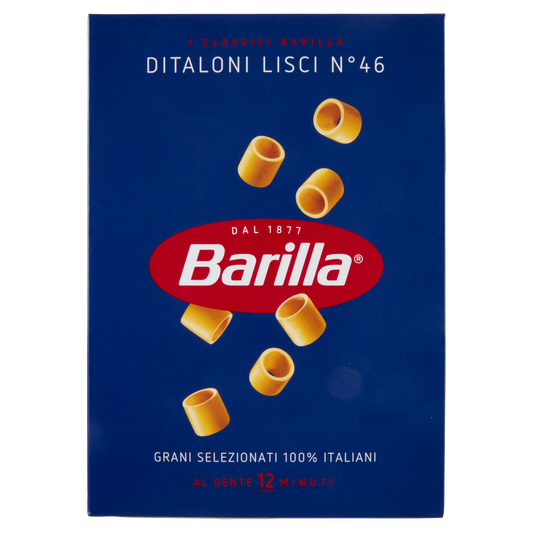 BARILLA PASTA DI SEMOLA DITALONI N.46 500g (28 in a box)