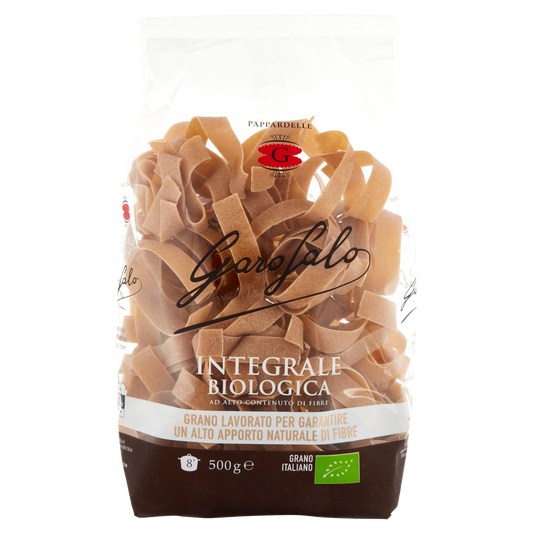 GAROFALO PASTA INTEGRALE PAPPARDELLE 500(12 in a box)available from our italian retail store
