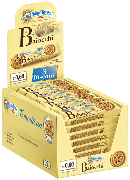 MULINO BIANCO BAIOCCHI MONO 28 GR X42pcs (single item)