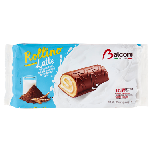 BALCONI ROLLINO LATTE X6 222g (20 in a box)