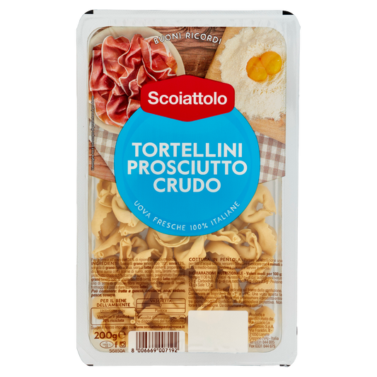 SCOIATTOLO TORTELLINI PROSCIUTTO CRUDO 200g  (9 in a box)