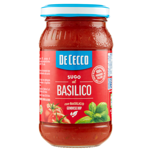 DE CECCO SUGO BASILICO 200g (12 in a box)available from our italian retail store