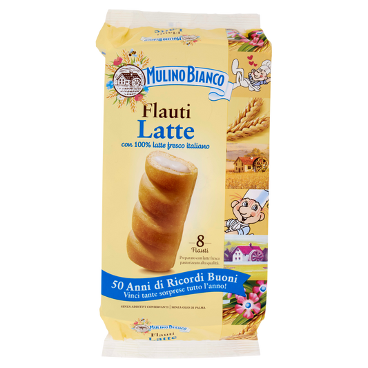 MULINO BIANCO FLAUTI LATTE X8 280g (12 in a box)
