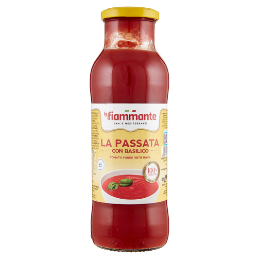 FIAMMANTE PASSATA DI POMODORO CON BASILICO 680g (12 in a box) available from our italian retail store