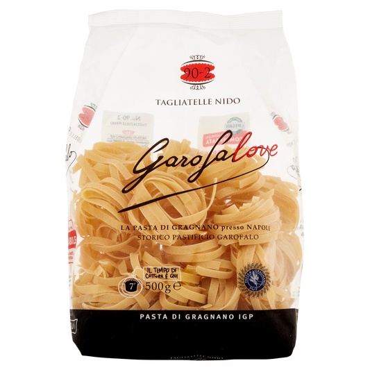 GAROFALO PASTA DI SEMOLA FORMATI SPECIALI TAGLIATELLE NIDO 500g (12 in a box)available from our italian retail store