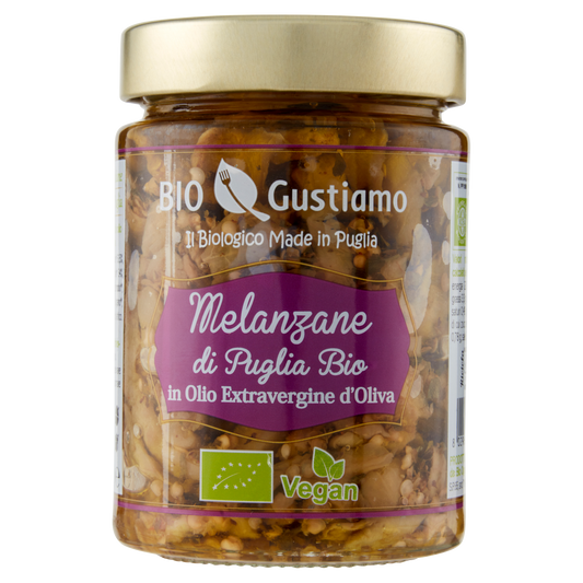 BIO GUSTIAMO MELANZANE A FILETTI IN OLIO EXTRAVERGINE D'OLIVA 280 (6 in a box)