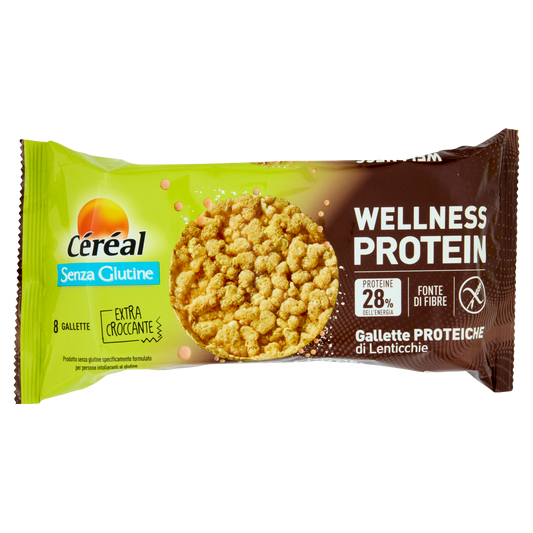 CEREAL GALLETTE PROTEICHE LENTICCHIE 70g (16 in a box) available from italian retail store