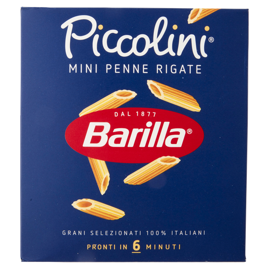 BARILLA PASTA DI SEMOLA MINI PENNE RIGATE 500g (24 in a box)
