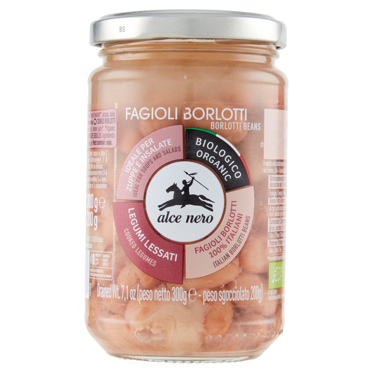 ALCENERO FAGIOLI BORLOTTI ORGANIC 300g (12 in a box)