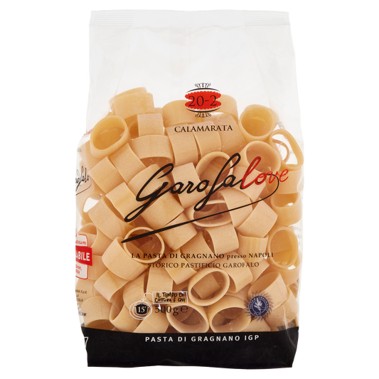 GAROFALO PASTA DI SEMOLA FORMATI SPECIALI CALAMARATA 500g (12 in a box)available from our italian retail store