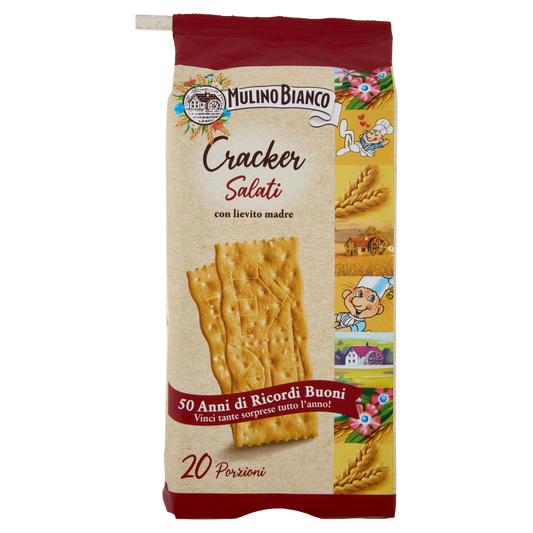 MULINO BIANCO CRACKER SALATI X20 500g ( 9 in a box) available from our italian retail store