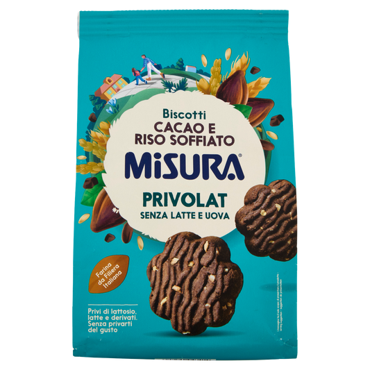 MISURA MISURA PRIVOLAT BISCOTTI CACAO E RISO SOFFIATO 290g (10 in a box)