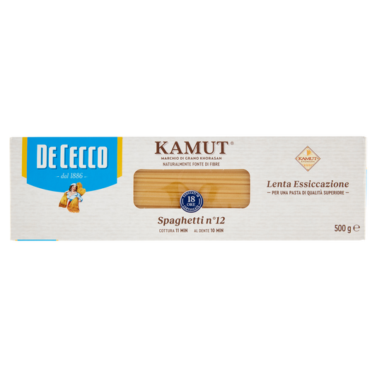 DE CECCO SPAGHETTI N°12 KAMUT 500g (20 in a box)