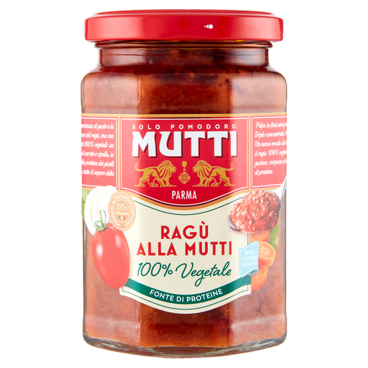 MUTTI SUGO RAGÙ ALLA MUTTI VEGETALE 280g (6 in a box)available from our italian retail store