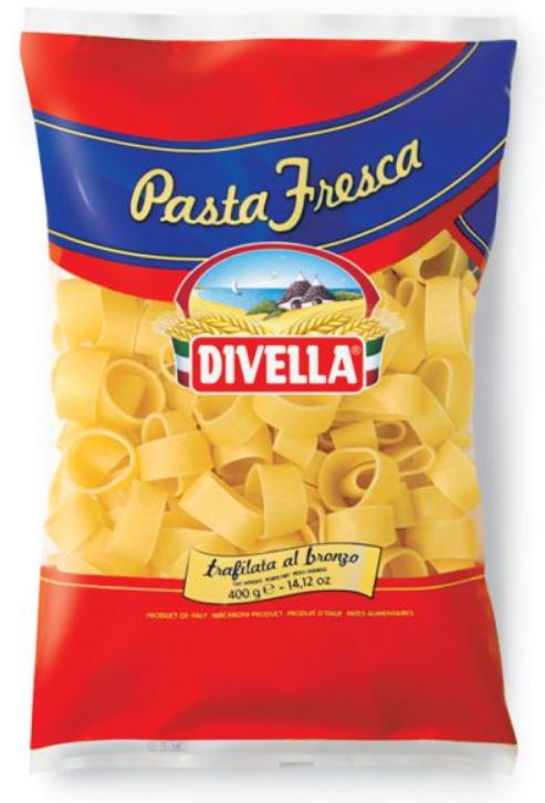 DIVELLA CALAMARATA PASTA FRESCA 400g(6 in a box)available from our italian retail store