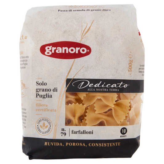 GRANORO DEDICATO 79 FARFALLONI 500g (20 in a box)