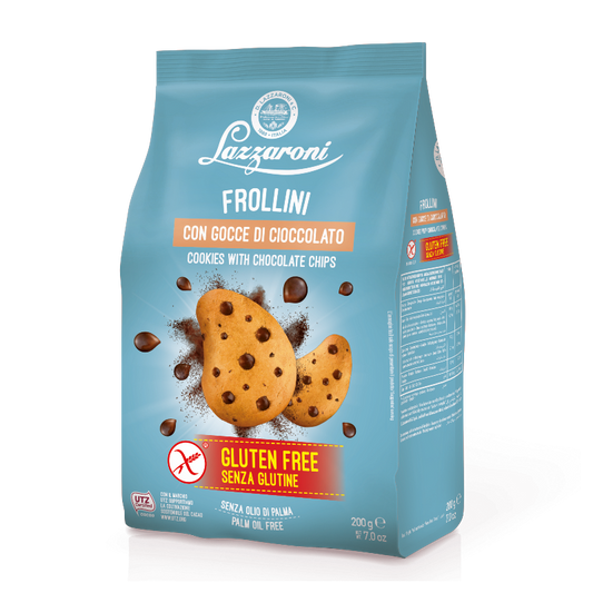 LAZZARONI FROLLINI gluten-free GOCCE DI CIOCCOLATO 200g (10 in a box)