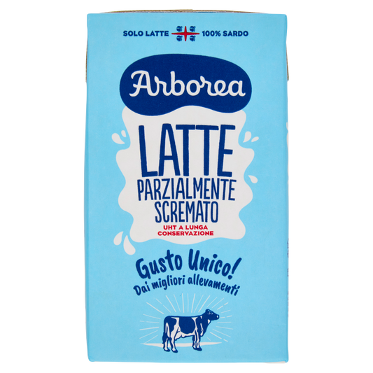 ARBOREA LATTE UHT PARZ.SCREMATO 1000ml (10 in a box)